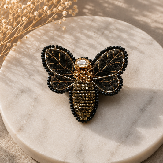 Prendedor Bordado - Abeja 07