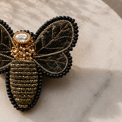 Prendedor Bordado - Abeja 07