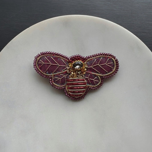 Prendedor Bordado - Abeja 02