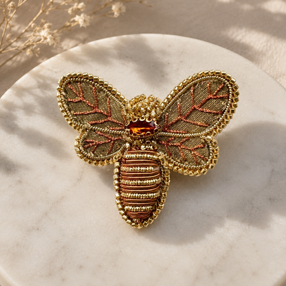 Prendedor Bordado - Abeja 05
