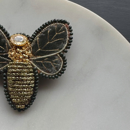 Prendedor Bordado - Abeja 07