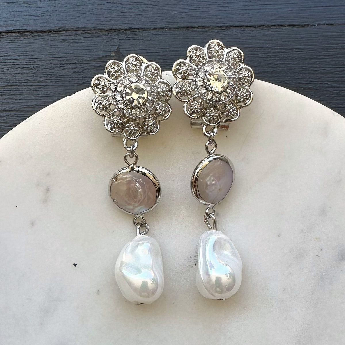 Aro Perla N°60 – Aros de perlas con circones