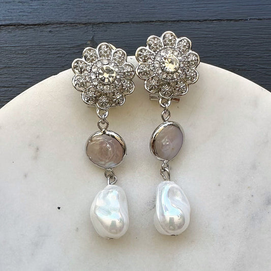 Aro Perla N°60 – Aros de perlas con circones