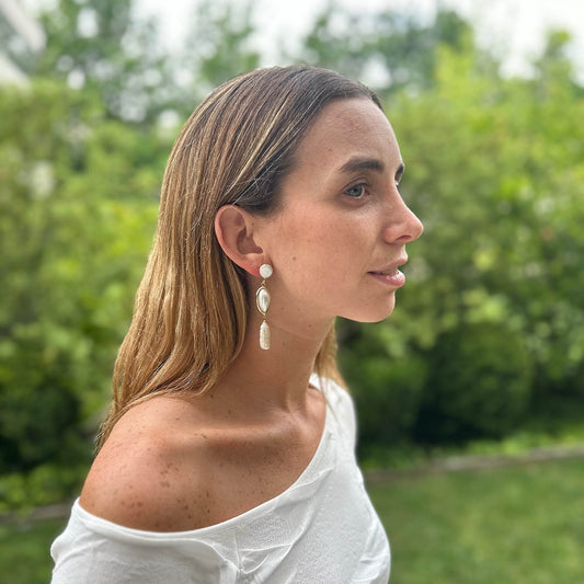 Aro Perla N°9 – Aros de perlas