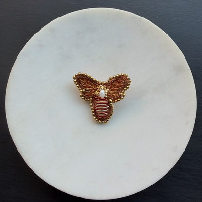 Prendedor Bordado - Abeja 02