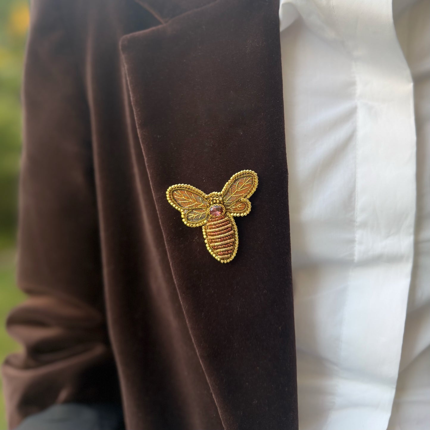 Prendedor Bordado - Abeja 05