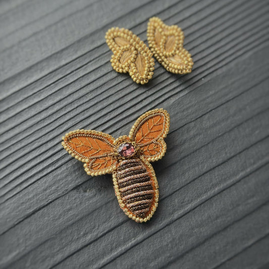 Prendedor Bordado - Abeja 06