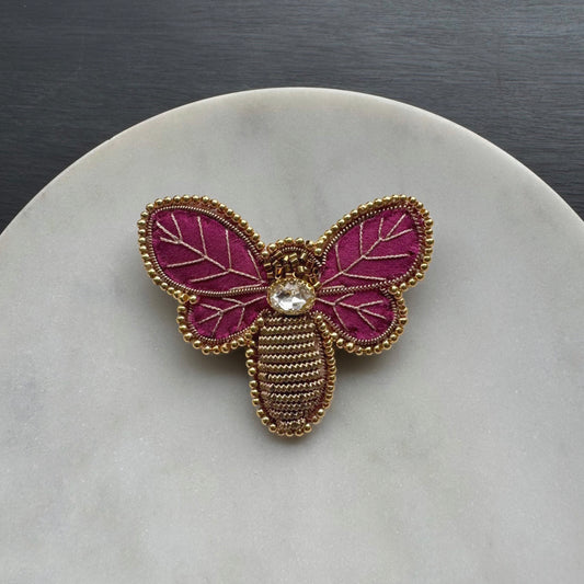 Prendedor Bordado - Abeja 08
