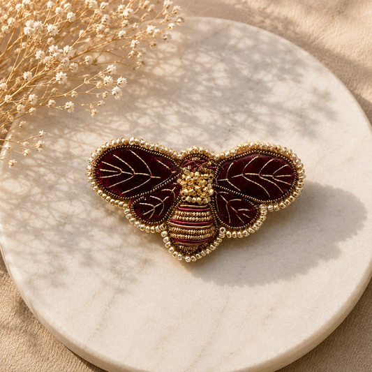 Prendedor Bordado - Abeja 01